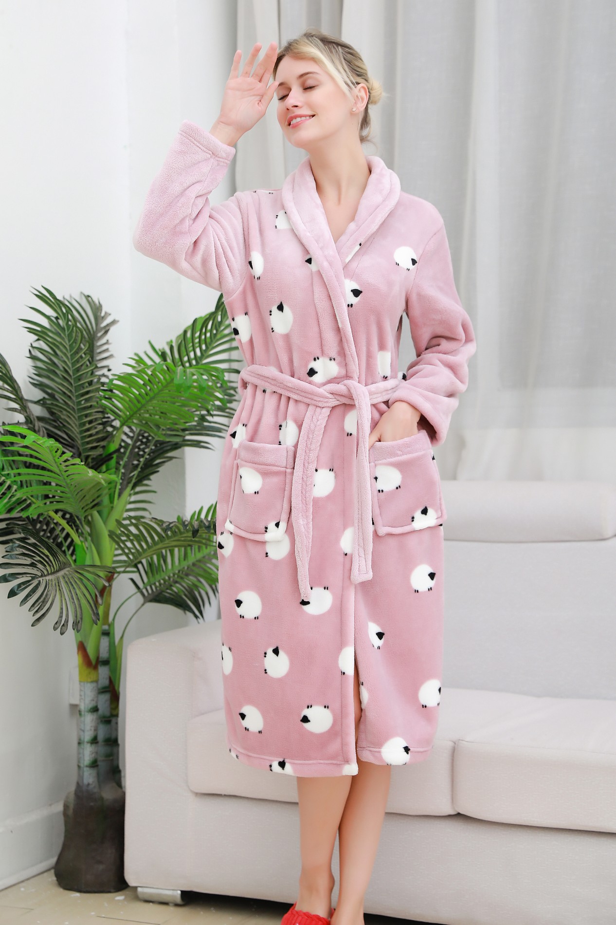 Animal Pattern Ladies Nightgown Manufacturers, Animal Pattern Ladies Nightgown Factory, Supply Animal Pattern Ladies Nightgown