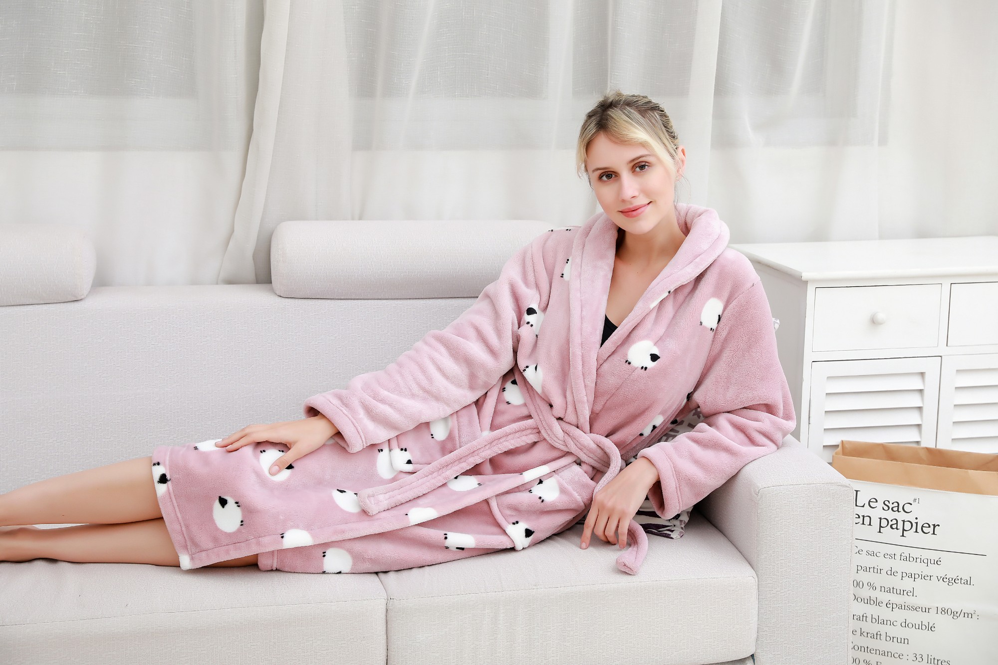 Animal Pattern Ladies Nightgown Manufacturers, Animal Pattern Ladies Nightgown Factory, Supply Animal Pattern Ladies Nightgown