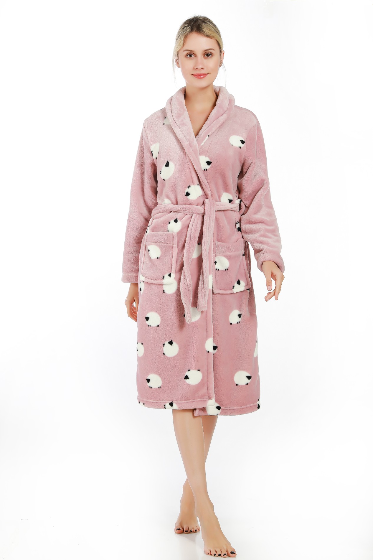 Printed Flannel Ladies Dressing Gown Manufacturers, Printed Flannel Ladies Dressing Gown Factory, Supply Printed Flannel Ladies Dressing Gown