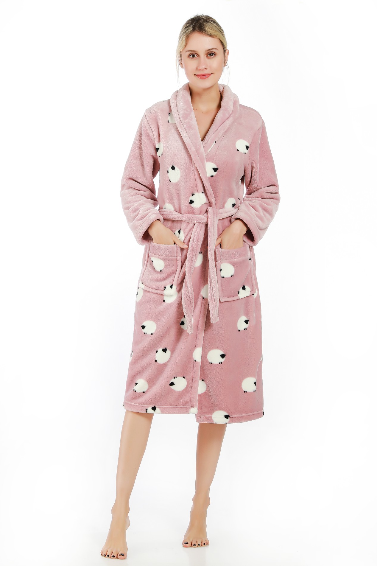 Printed Flannel Ladies Dressing Gown Manufacturers, Printed Flannel Ladies Dressing Gown Factory, Supply Printed Flannel Ladies Dressing Gown