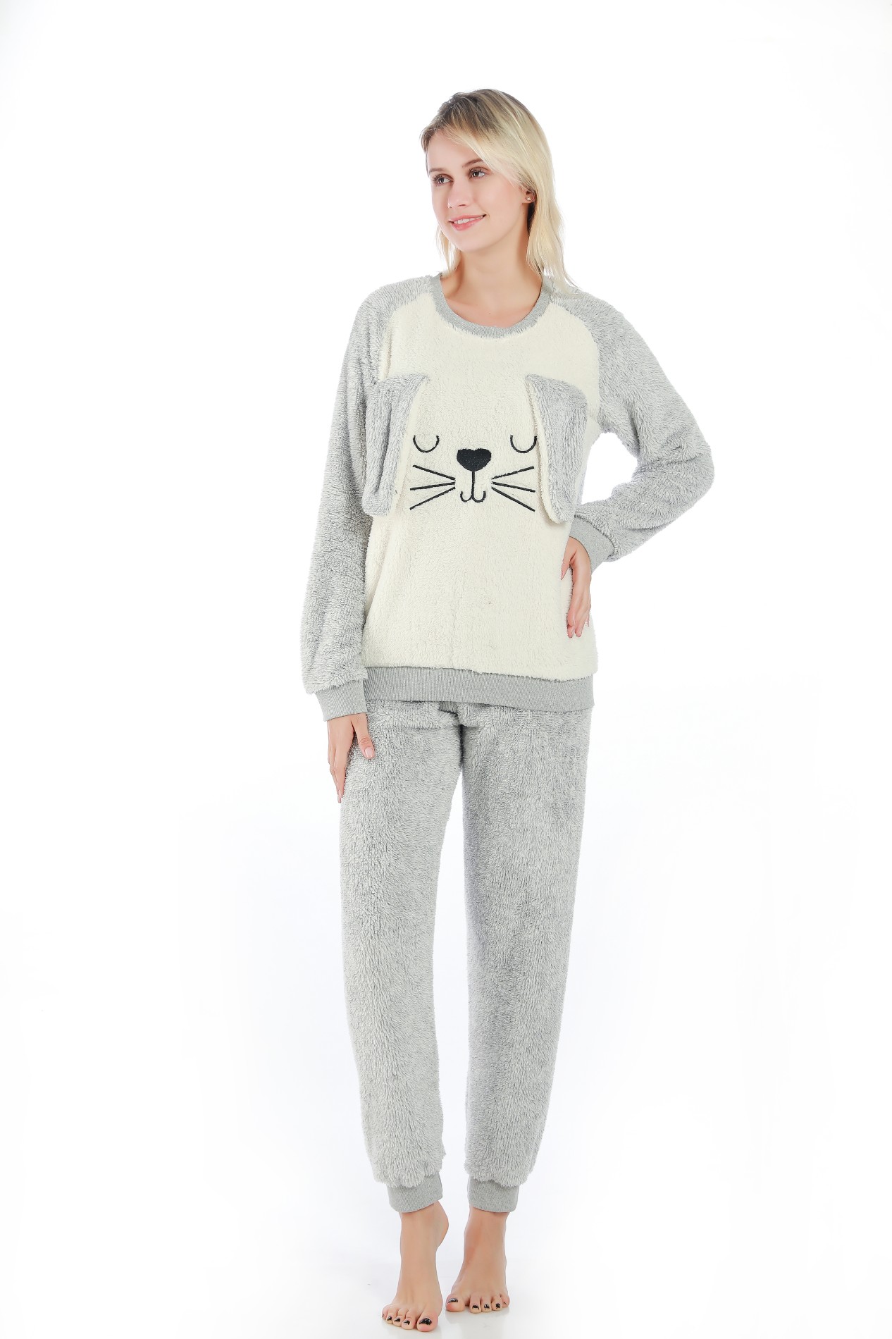 Flannel Ladies Pajamas Set Manufacturers, Flannel Ladies Pajamas Set Factory, Supply Flannel Ladies Pajamas Set