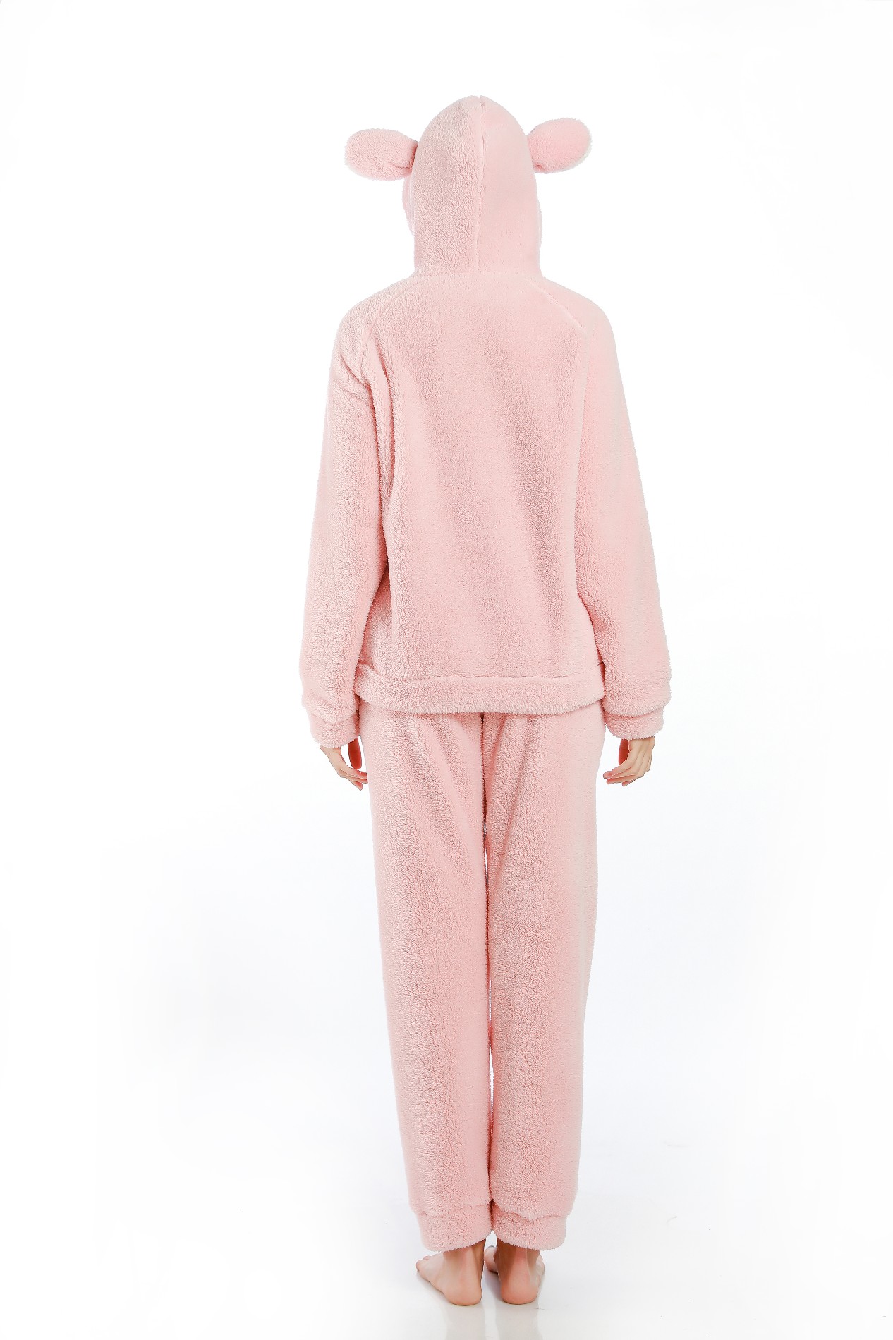Hooded solid color women's pajamas set Manufacturers, Hooded solid color women's pajamas set Factory, Supply Hooded solid color women's pajamas set