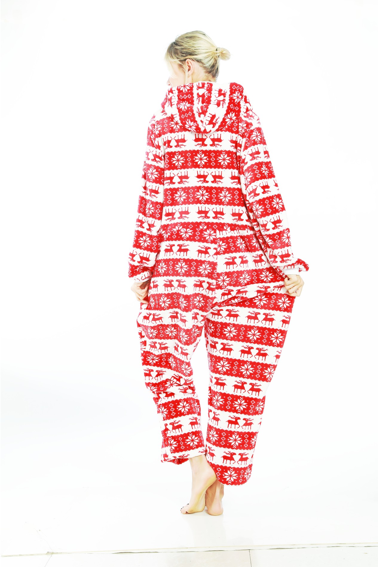 Printed Flannel Womens Jumpsuit Manufacturers, Printed Flannel Womens Jumpsuit Factory, Supply Printed Flannel Womens Jumpsuit