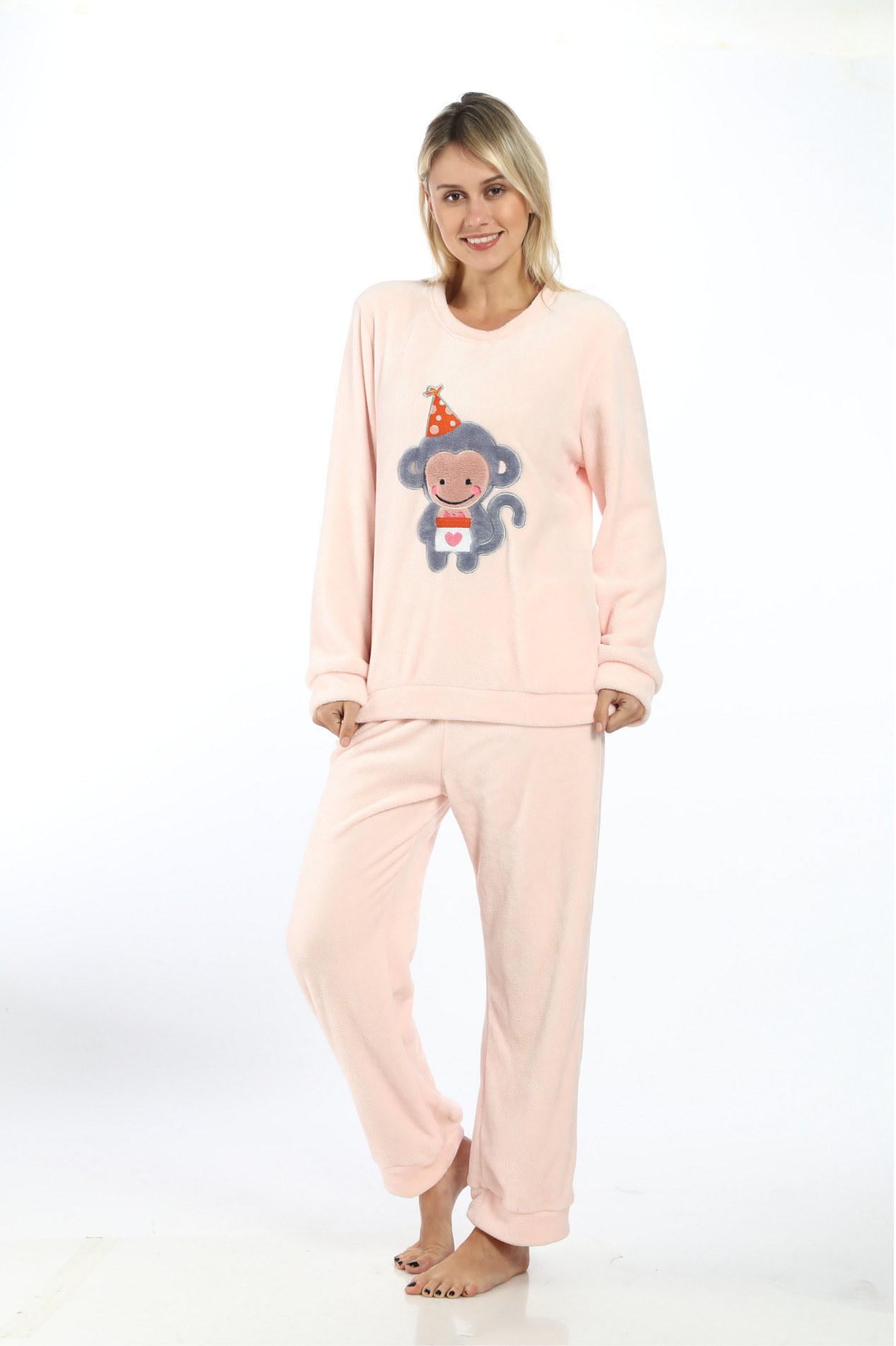 Monkey Pattern Ladies Pajamas Set Manufacturers, Monkey Pattern Ladies Pajamas Set Factory, Supply Monkey Pattern Ladies Pajamas Set