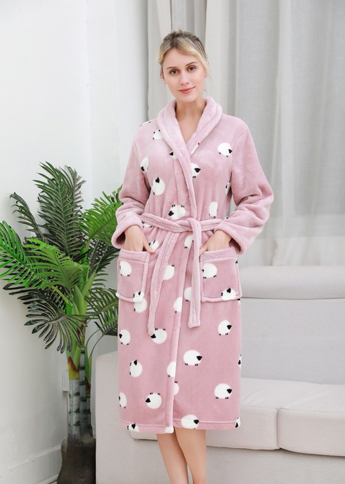 Animal Pattern Ladies Nightgown Manufacturers, Animal Pattern Ladies Nightgown Factory, Supply Animal Pattern Ladies Nightgown