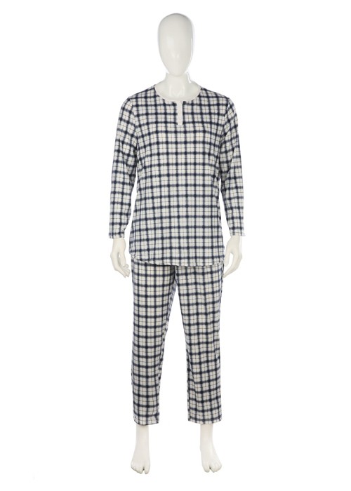 Checkered Milk Silk Pajamas Men's Suit Manufacturers, Checkered Milk Silk Pajamas Men's Suit Factory, Supply Checkered Milk Silk Pajamas Men's Suit